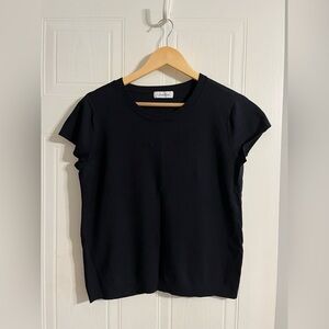 Calvin Klein knit cap sleeve top